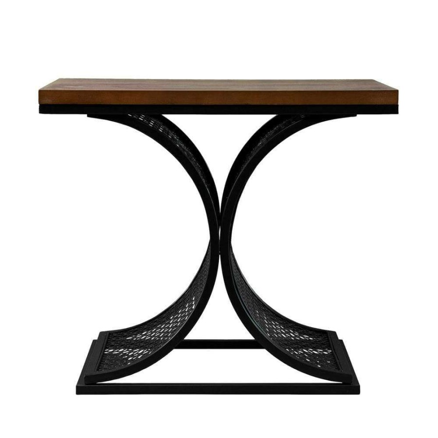 Living Room Furniture * | Jaysen 22 In. Wooden Square 2-Tone Accent Table By Southern Enterprises