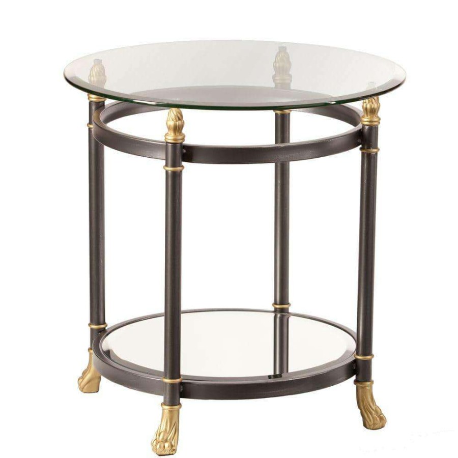 Living Room Furniture * | Dorothy Dark Gray End Table By Southern Enterprises